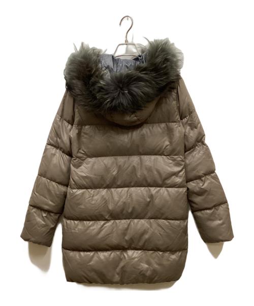 DUVETICA（デュベティカ）DUVETICA (デュベティカ) ファー付ダウンジャケット ブラウン サイズ:40の古着・服飾アイテム