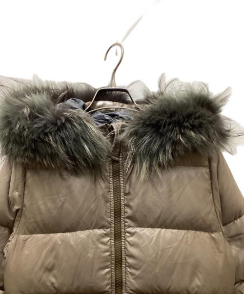 DUVETICA（デュベティカ）DUVETICA (デュベティカ) ファー付ダウンジャケット ブラウン サイズ:40の古着・服飾アイテム