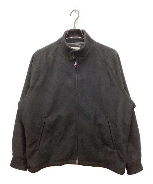 URBAN RESEARCH（アーバンリサーチ）URBAN RESEARCH (アーバンリサーチ) SHAGGY MELTON ハリントンJACKET/シャギーメルトン ブラック サイズ:Lの古着・服飾アイテム