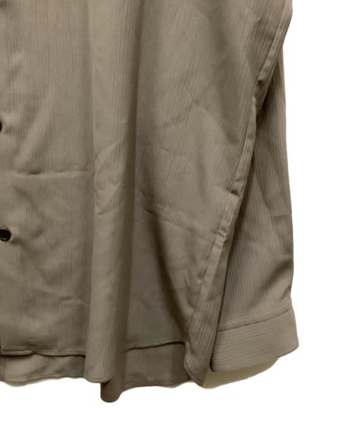 citytokyo（シティトーキョー）citytokyo (シティトーキョー) Air pleats リラックスシャツ ブラウン サイズ:2の古着・服飾アイテム