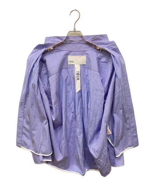 ticca（ティッカ）TICCA (ティッカ) スクエアビッグシャツ ブルー サイズ:FREEの古着・服飾アイテム