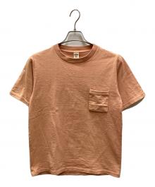 JACKMAN（ジャックマン）の古着「Dotsume Pocket T-Shirt」｜オレンジ