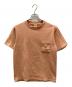 JACKMAN（ジャックマン）の古着「Dotsume Pocket T-Shirt」｜オレンジ