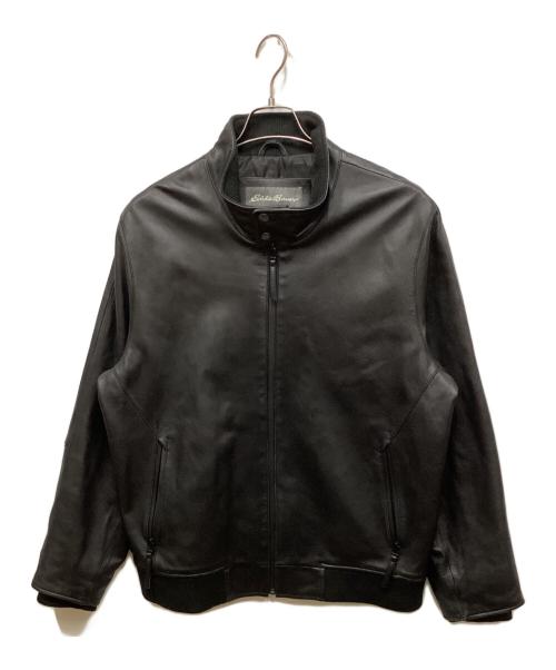 Eddie Bauer（エディーバウアー）Eddie Bauer (エディーバウアー) ラムレザージャケット ブラック サイズ:XLの古着・服飾アイテム