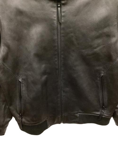 Eddie Bauer（エディーバウアー）Eddie Bauer (エディーバウアー) ラムレザージャケット ブラック サイズ:XLの古着・服飾アイテム