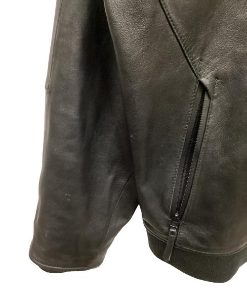 Eddie Bauer（エディーバウアー）Eddie Bauer (エディーバウアー) ラムレザージャケット ブラック サイズ:XLの古着・服飾アイテム