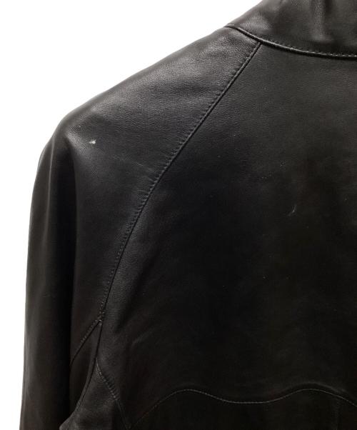 Eddie Bauer（エディーバウアー）Eddie Bauer (エディーバウアー) ラムレザージャケット ブラック サイズ:XLの古着・服飾アイテム