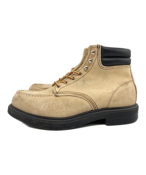 RED WING（レッドウィング）RED WING (レッドウィング) スーパーソールモックトゥワークブーツ ベージュ サイズ:26.5cmの古着・服飾アイテム