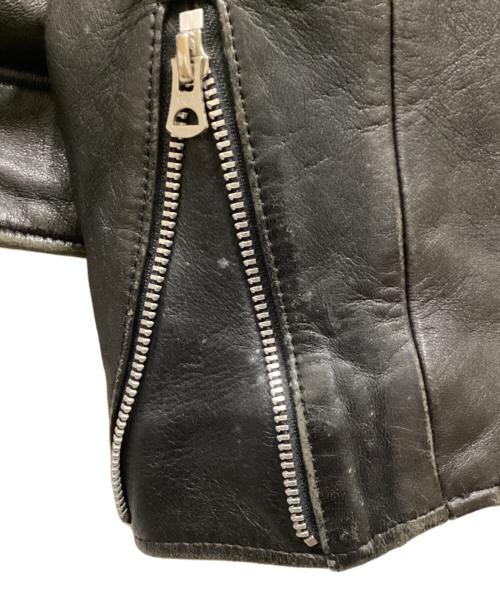 Schott（ショット）Schott (ショット) FREAK'S STORE (フリークスストア) ダブルライダースジャケット ブラック サイズ:Lの古着・服飾アイテム