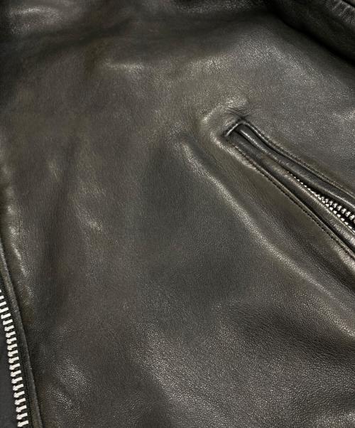 Schott（ショット）Schott (ショット) FREAK'S STORE (フリークスストア) ダブルライダースジャケット ブラック サイズ:Lの古着・服飾アイテム