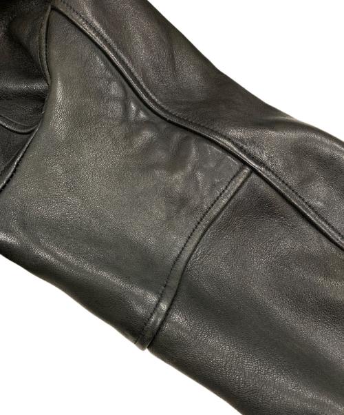 Schott（ショット）Schott (ショット) FREAK'S STORE (フリークスストア) ダブルライダースジャケット ブラック サイズ:Lの古着・服飾アイテム