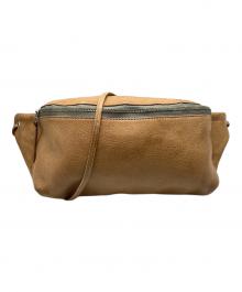 SLOW&CO（スロウアンドコー）の古着「レザーショルダーバッグ」｜ブラウン