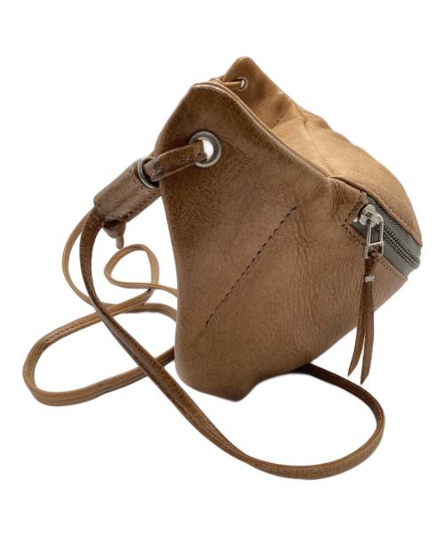 SLOW&CO（スロウアンドコー）SLOW&CO (スロウアンドコー) レザーショルダーバッグ ブラウンの古着・服飾アイテム