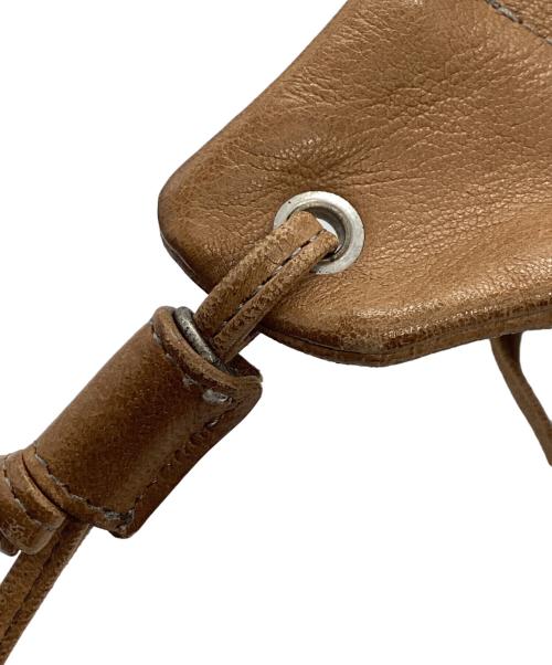 SLOW&CO（スロウアンドコー）SLOW&CO (スロウアンドコー) レザーショルダーバッグ ブラウンの古着・服飾アイテム