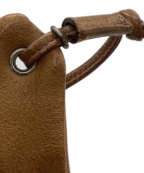 SLOW&CO（スロウアンドコー）SLOW&CO (スロウアンドコー) レザーショルダーバッグ ブラウンの古着・服飾アイテム