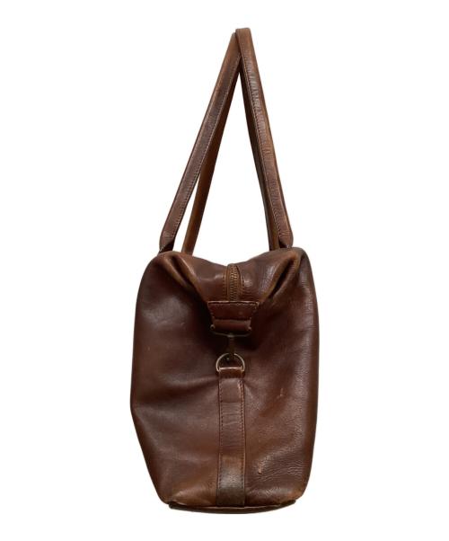 MOTHERHOUSE（マザーハウス）MOTHERHOUSE (マザーハウス) レザーボストンバッグ ブラウンの古着・服飾アイテム