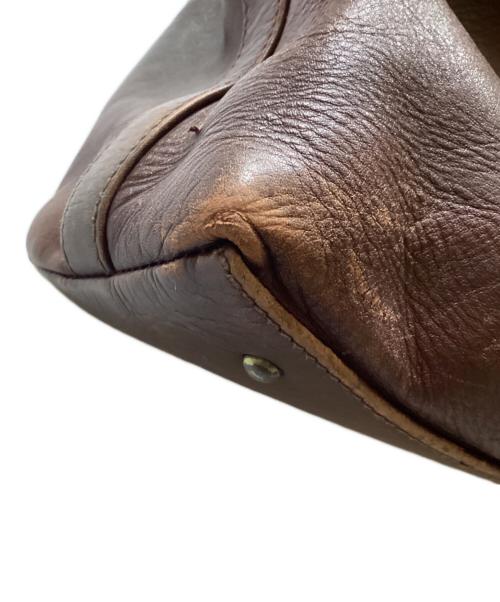 MOTHERHOUSE（マザーハウス）MOTHERHOUSE (マザーハウス) レザーボストンバッグ ブラウンの古着・服飾アイテム