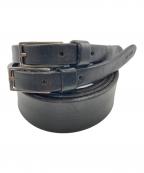 DIOR HOMMEディオール オム）の古着「2連レザーベルト」｜ブラック