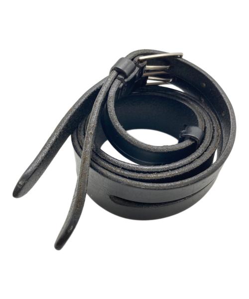 DIOR HOMME（ディオール オム）Dior Homme (ディオール オム) 2連レザーベルト ブラック サイズ:95の古着・服飾アイテム