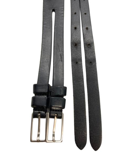 DIOR HOMME（ディオール オム）Dior Homme (ディオール オム) 2連レザーベルト ブラック サイズ:95の古着・服飾アイテム