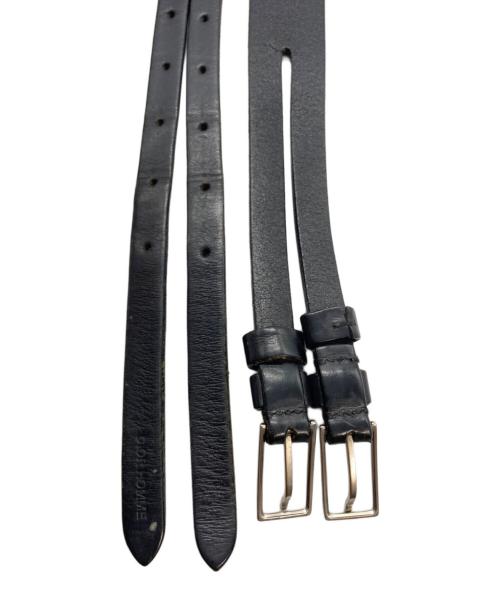 DIOR HOMME（ディオール オム）Dior Homme (ディオール オム) 2連レザーベルト ブラック サイズ:95の古着・服飾アイテム