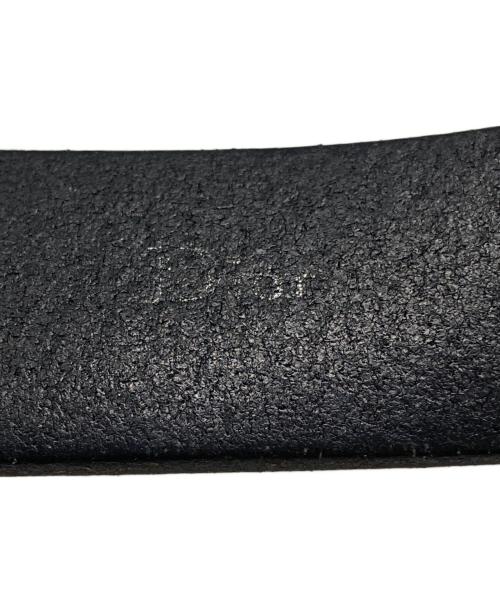 DIOR HOMME（ディオール オム）Dior Homme (ディオール オム) 2連レザーベルト ブラック サイズ:95の古着・服飾アイテム