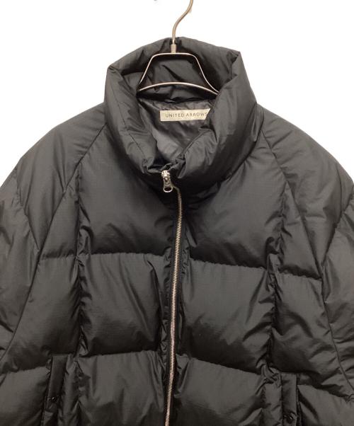 UNITED ARROWS（ユナイテッドアローズ）UNITED ARROWS (ユナイテッドアローズ) リップストップダウンジャケット ブラック サイズ:Mの古着・服飾アイテム
