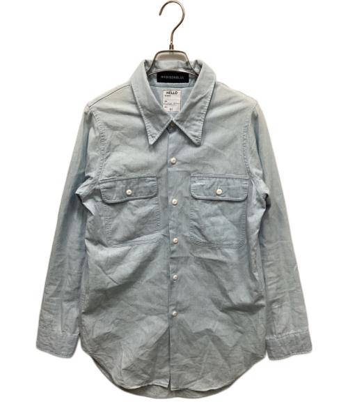 MADISON BLUE（マディソンブルー）MADISON BLUE (マディソンブルー) MADAME WORK SH CHAMBRAY シャンブレーワークシャツ スカイブルー サイズ:1の古着・服飾アイテム
