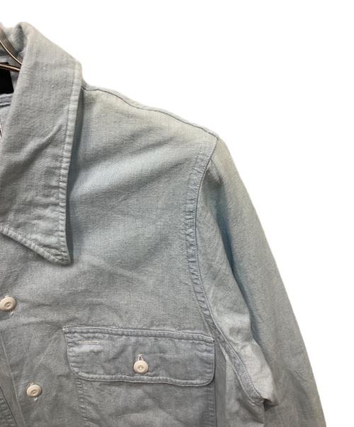 MADISON BLUE（マディソンブルー）MADISON BLUE (マディソンブルー) MADAME WORK SH CHAMBRAY シャンブレーワークシャツ スカイブルー サイズ:1の古着・服飾アイテム