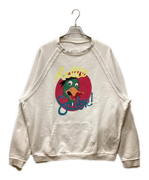 Maison Margiela（メゾンマルジェラ）Maison Margiela (メゾンマルジェラ) Hello Sailor Sweater/ハローセイラーセーター ホワイト サイズ:52の古着・服飾アイテム