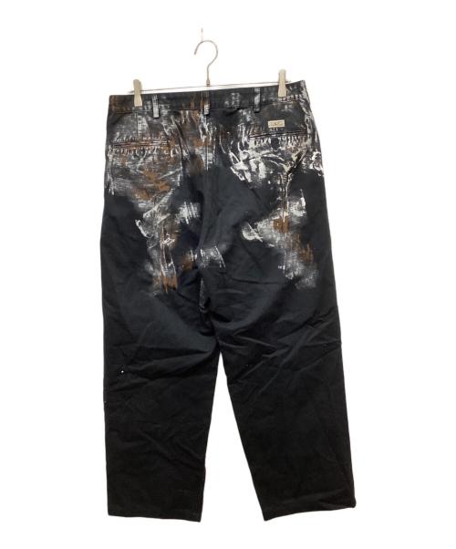 POLO RALPH LAUREN（ポロ・ラルフローレン）POLO RALPH LAUREN (ポロ・ラルフローレン) 90S POLO CHINO ハンドペイント ブラック サイズ:W36×L32の古着・服飾アイテム