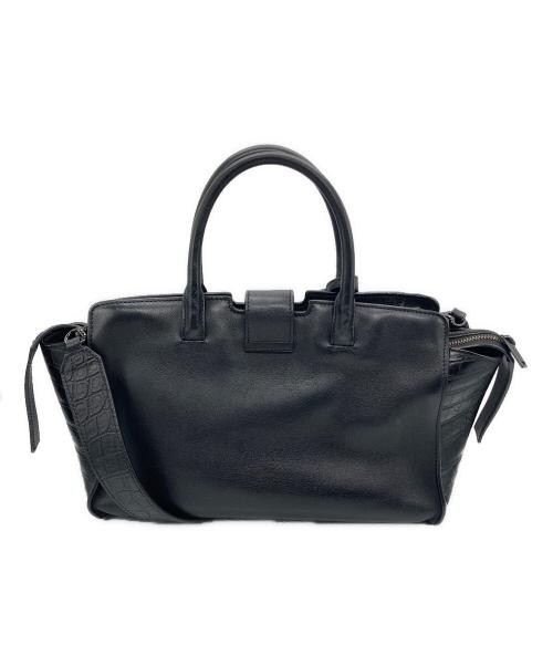 Saint Laurent Paris（サンローランパリ）Saint Laurent Paris (サンローランパリ) ベビーダウンタウンカバス2WAYショルダーバッグ ブラックの古着・服飾アイテム