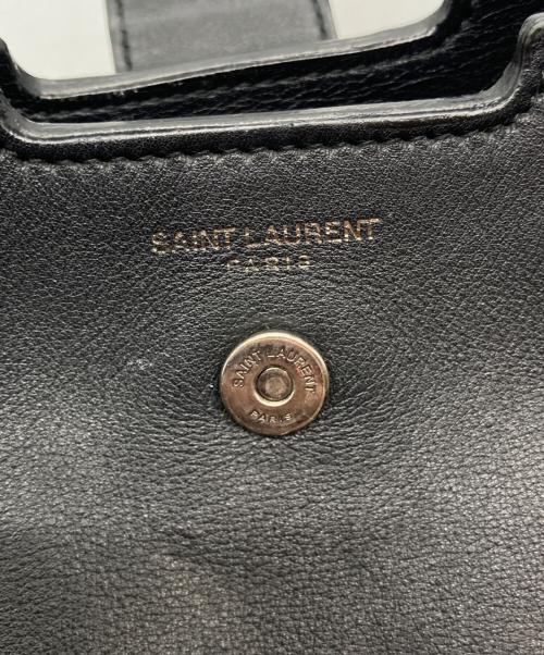 Saint Laurent Paris（サンローランパリ）Saint Laurent Paris (サンローランパリ) ベビーダウンタウンカバス2WAYショルダーバッグ ブラックの古着・服飾アイテム