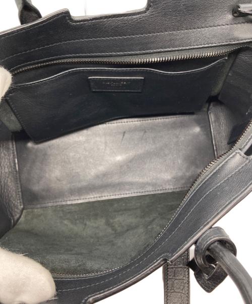 Saint Laurent Paris（サンローランパリ）Saint Laurent Paris (サンローランパリ) ベビーダウンタウンカバス2WAYショルダーバッグ ブラックの古着・服飾アイテム