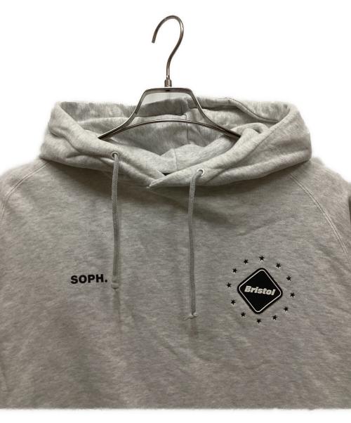 F.C.R.B.（エフシーレアルブリストル）F.C.R.B. (エフシーレアルブリストル) BIG LOGO TEAM SWEAT HOODIE グレー サイズ:Mの古着・服飾アイテム
