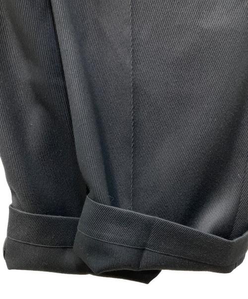 edition（エディション）Edition (エディション) ピンタック セミワイドスラックス ブラック サイズ:34の古着・服飾アイテム