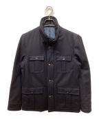 TOMORROW LANDトゥモローランド）の古着「カシミア混キルトジャケット」｜ネイビー