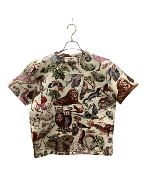 VALENTINO（ヴァレンティノ）VALENTINO (ヴァレンティノ) アニマル柄スウェットTシャツ アイボリー サイズ:Mの古着・服飾アイテム