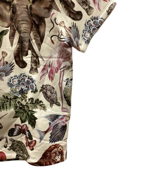 VALENTINO（ヴァレンティノ）VALENTINO (ヴァレンティノ) アニマル柄スウェットTシャツ アイボリー サイズ:Mの古着・服飾アイテム