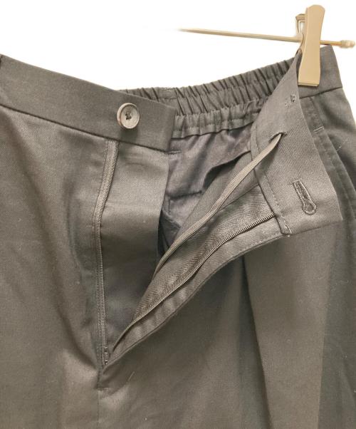 MAISON SPECIAL（メゾンスペシャル）MAISON SPECIAL (メゾンスペシャル) Wool Mix Smooth Prime Wide One-Tuck Wide Pants ブラックの古着・服飾アイテム