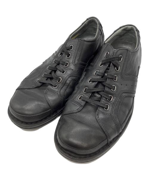 CLARKS（クラークス）CLARKS (クラークス) レザースニーカー ブラック サイズ:26cmの古着・服飾アイテム