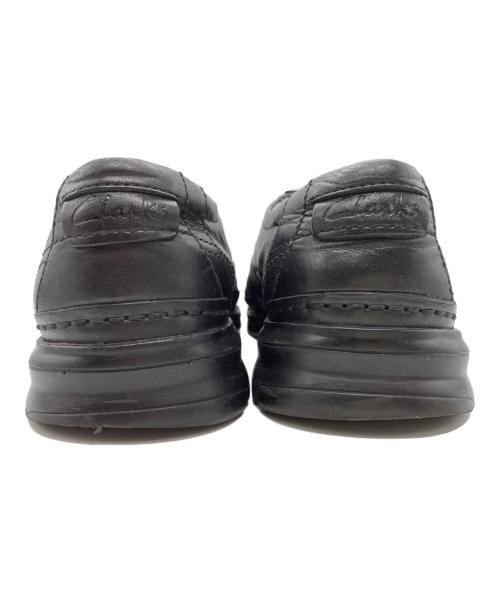 CLARKS（クラークス）CLARKS (クラークス) レザースニーカー ブラック サイズ:26cmの古着・服飾アイテム