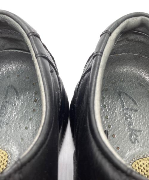 CLARKS（クラークス）CLARKS (クラークス) レザースニーカー ブラック サイズ:26cmの古着・服飾アイテム