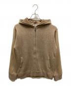 Charee Braverチャーリーブレイバー）の古着「ジップニットパーカー」｜ベージュ