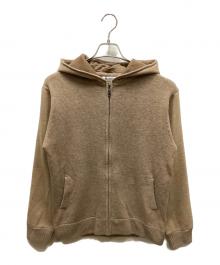 Charee Braver（チャーリーブレイバー）の古着「ジップニットパーカー」｜ベージュ