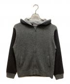 Charee Braverチャーリーブレイバー）の古着「ニットフーディ」｜グレー