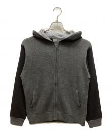 Charee Braver（チャーリーブレイバー）の古着「ニットフーディ」｜グレー