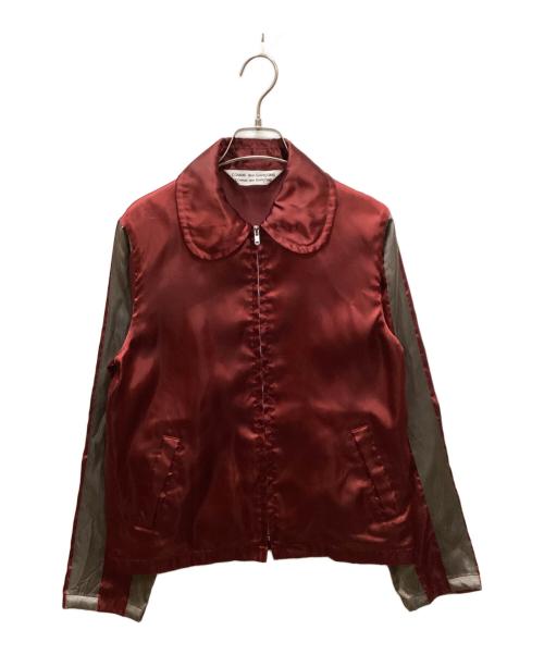 COMME des GARCONS COMME des GARCONS（コムデギャルソン コムデギャルソン）COMME des GARCONS COMME des GARCONS (コムデギャルソン コムデギャルソン) 丸襟サテンジャケット レッド サイズ:表記無しの古着・服飾アイテム