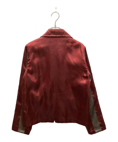 COMME des GARCONS COMME des GARCONS（コムデギャルソン コムデギャルソン）COMME des GARCONS COMME des GARCONS (コムデギャルソン コムデギャルソン) 丸襟サテンジャケット レッド サイズ:表記無しの古着・服飾アイテム
