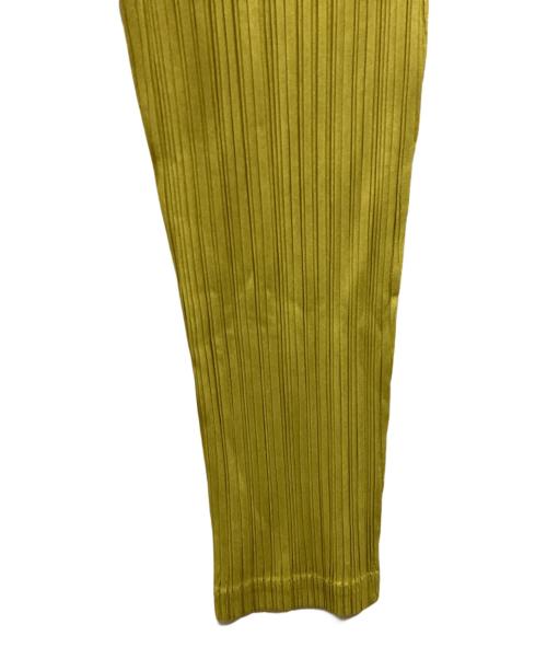 PLEATS PLEASE（プリーツプリーズ）PLEATS PLEASE (プリーツプリーズ) プリーツパンツ イエロー サイズ:3の古着・服飾アイテム